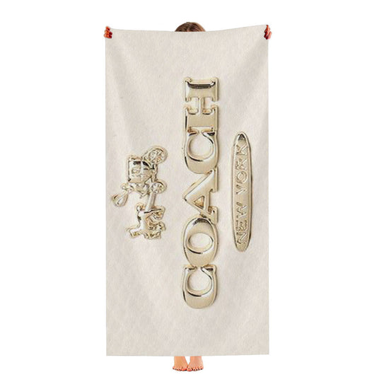Coach Pink Pattern Mate Ultra-Soft Luxury Bathroom Towels