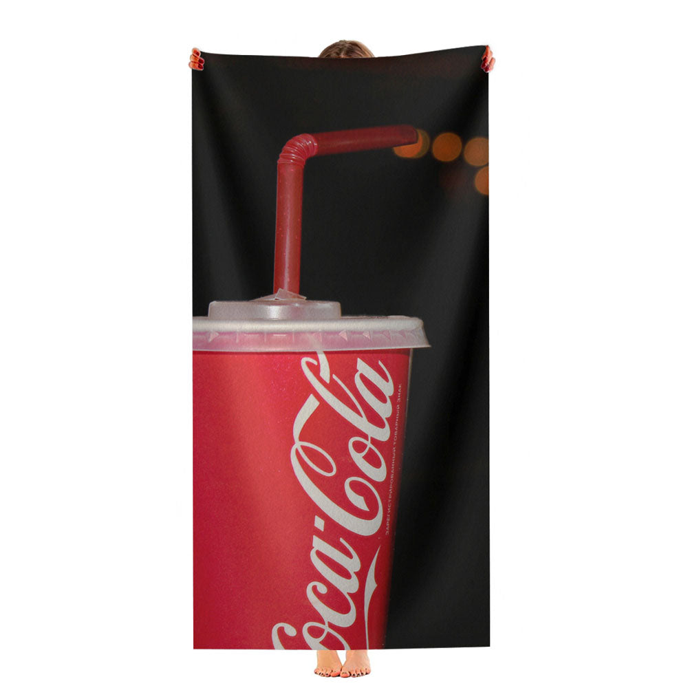 Coca Cola Hd Wallpaper Ultra-Soft Luxury Bathroom Towels