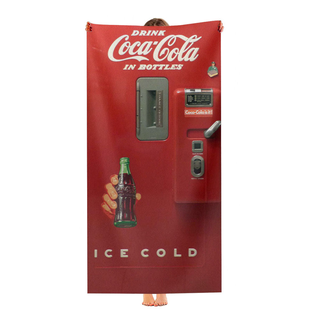 Coca Cola In Bottles Ice Cold Vending Machine Ultra-Soft Luxury Bathroom Towels