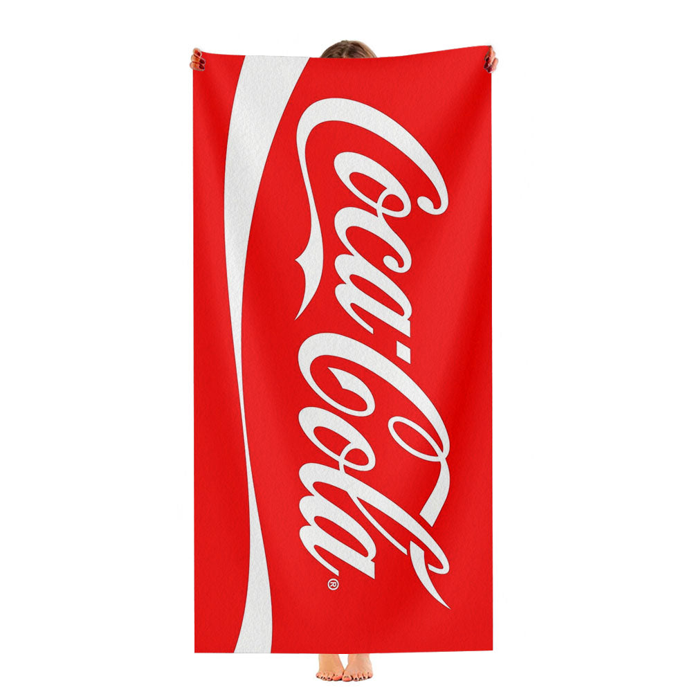 Coca Cola Logo Ultra-Soft Luxury Bathroom Towels