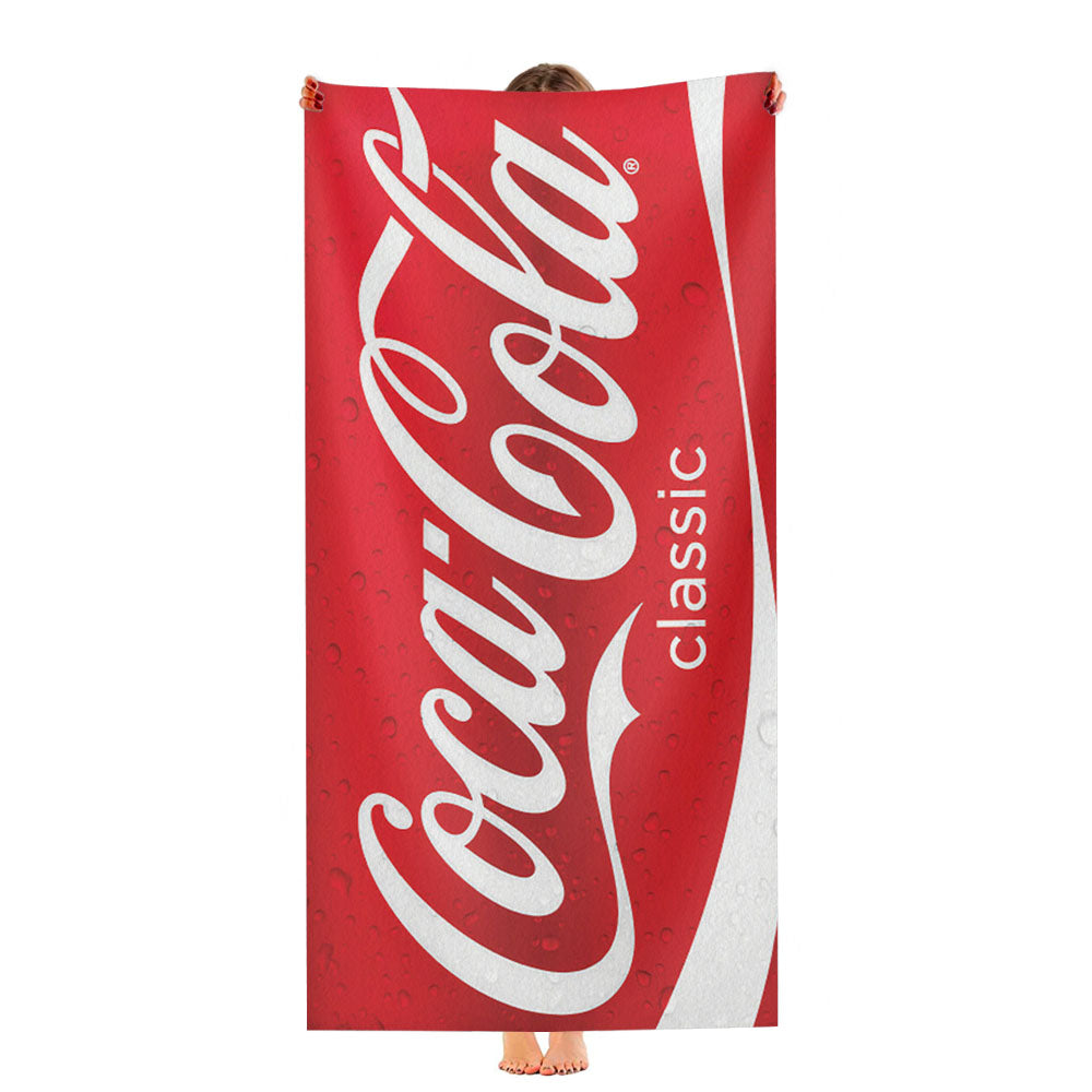 Coca Cola Red Can Ultra-Soft Luxury Bathroom Towels