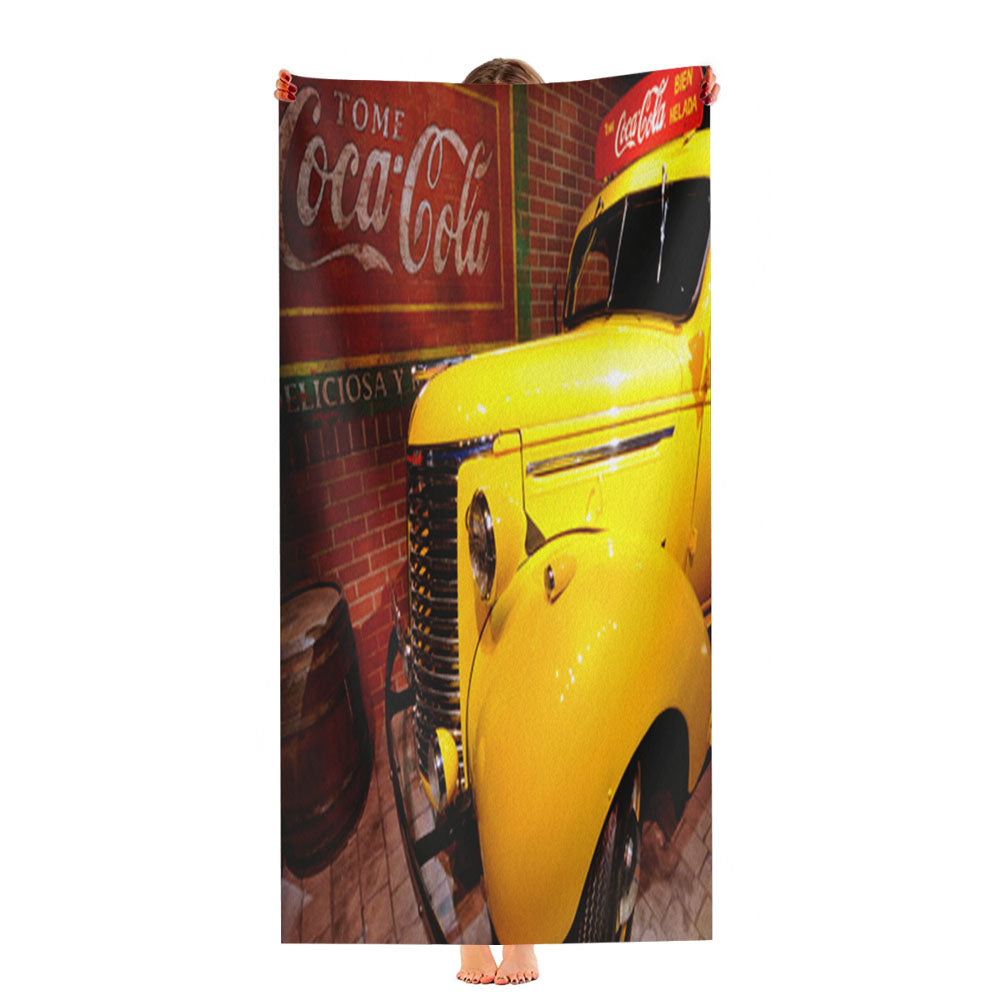 Coca Cola Truck Ultra-Soft Luxury Bathroom Towels
