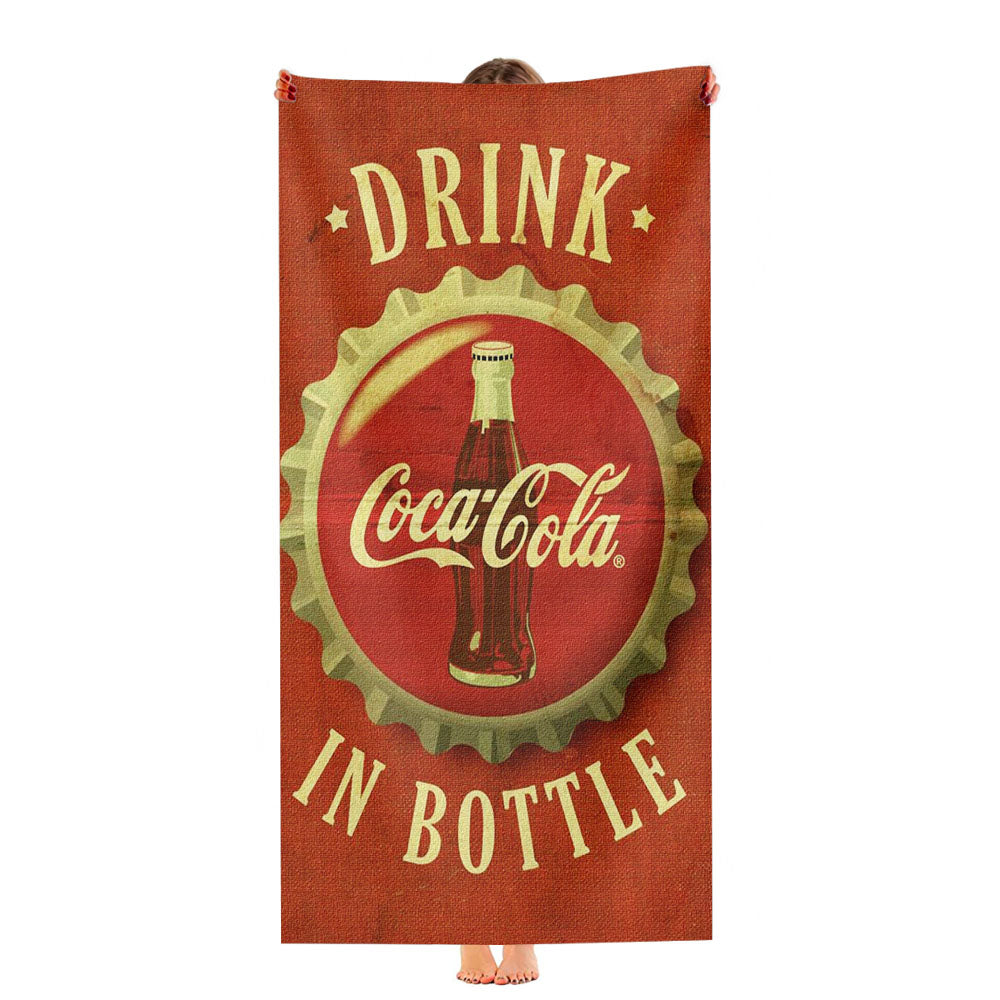 Coca Cola Vintage Ultra-Soft Luxury Bathroom Towels