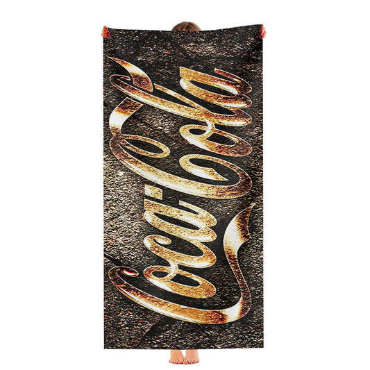 Coca Cola Vintage Stone Ultra-Soft Luxury Bathroom Towels