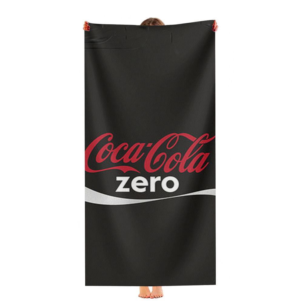 Coca Cola Zero Black Ultra-Soft Luxury Bathroom Towels