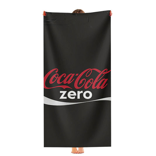 Coca Cola Zero Black Ultra-Soft Luxury Bathroom Towels