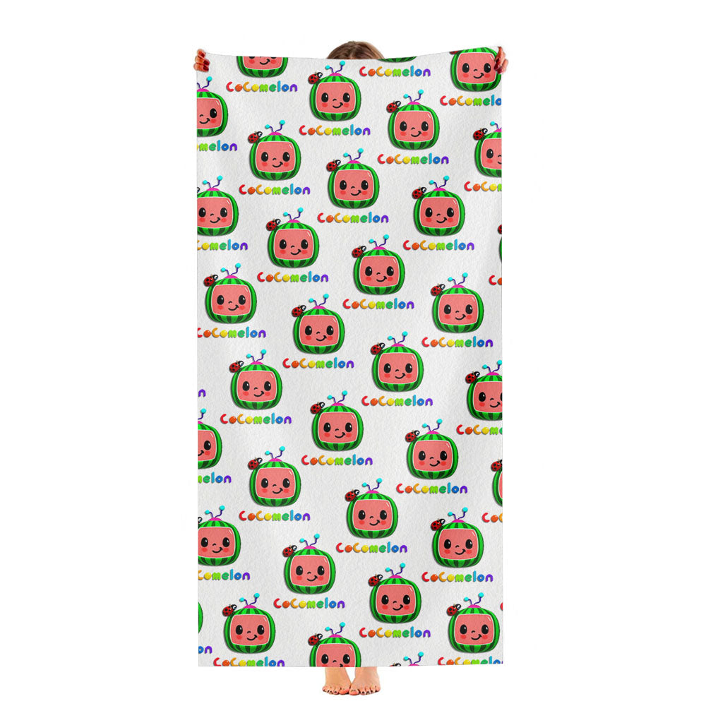 Cocomelon Pattern Ultra-Soft Luxury Bathroom Towels
