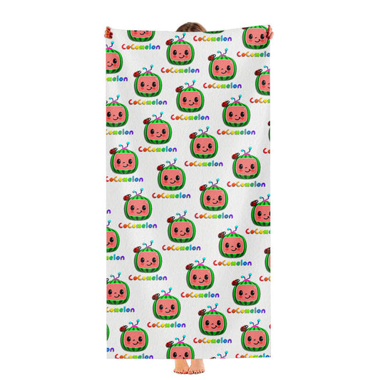 Cocomelon Pattern Ultra-Soft Luxury Bathroom Towels