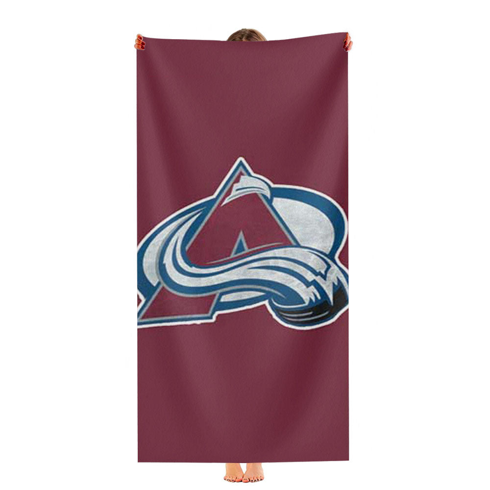 Colorado Avalanche Big Logo Rough Ultra-Soft Luxury Bathroom Towels
