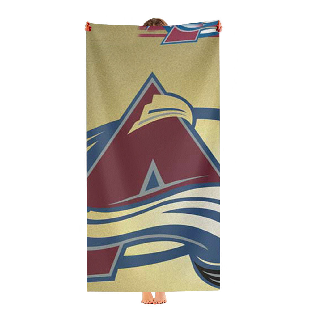 Colorado Avalanche Tan Fade Ultra-Soft Luxury Bathroom Towels