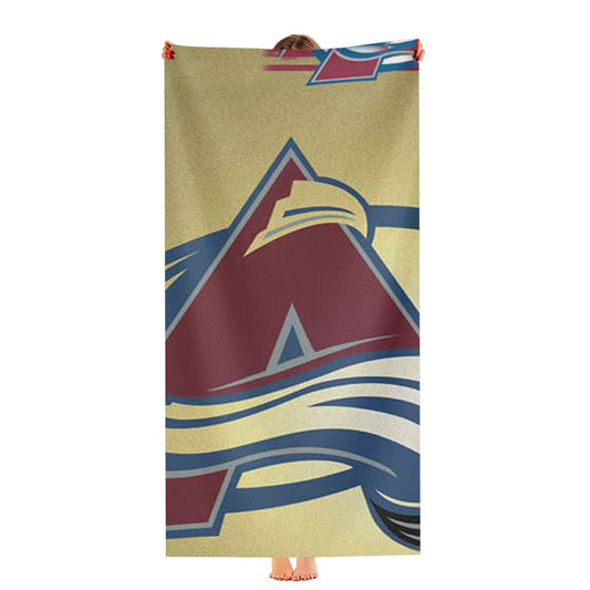 Colorado Avalanche Tan Fade Ultra-Soft Luxury Bathroom Towels