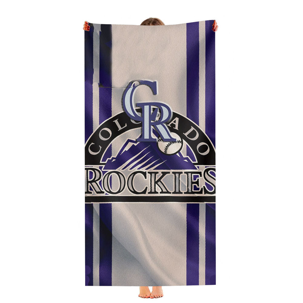 Colorado Rockies Baseball Cr Ultra-Soft Luxury Bathroom Towels