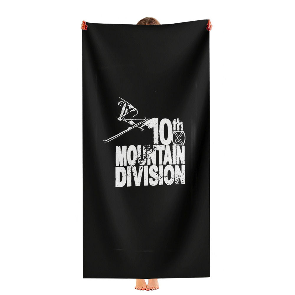 Colorado Ski History 10Th Mountain Division World War Ultra-Soft Luxury Bathroom Towels