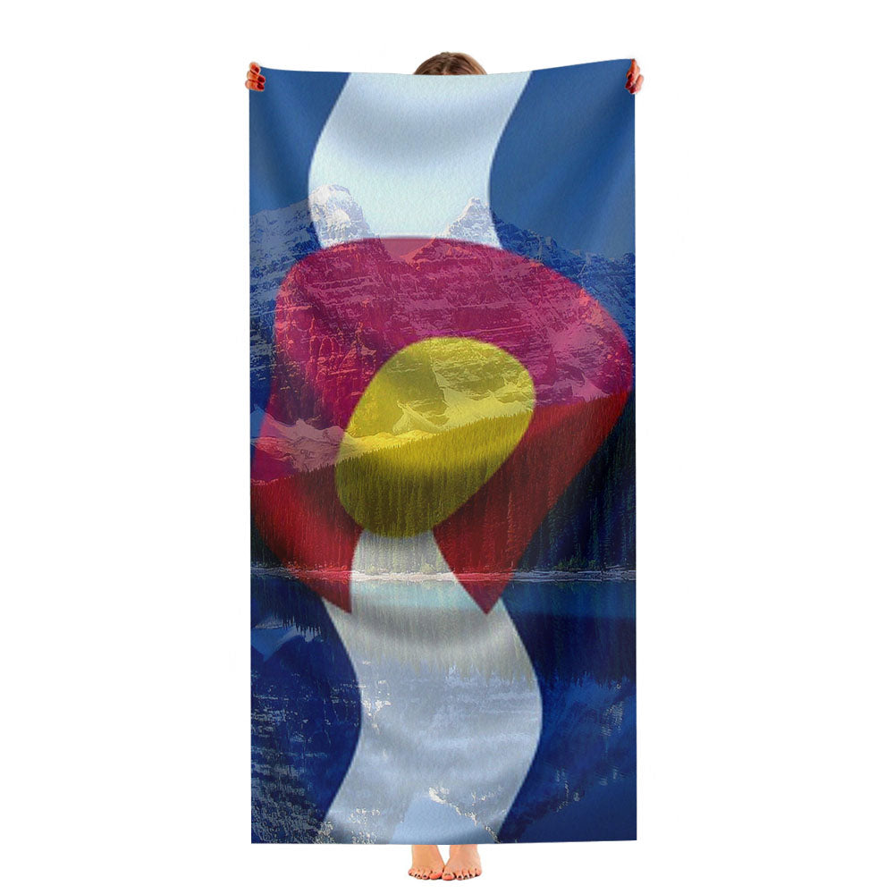 Colorado State Flag Ultra-Soft Luxury Bathroom Towels