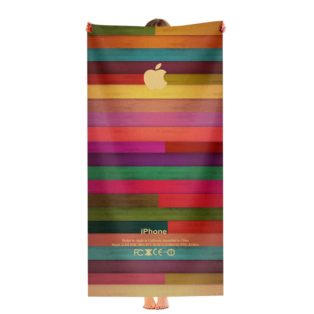 Colorful Wood Pattern Ultra-Soft Luxury Bathroom Towels