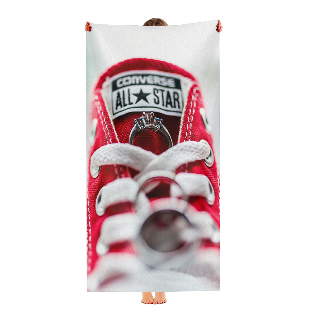 Converse All Star And Rings Ultra-Soft Luxury Bathroom Towels