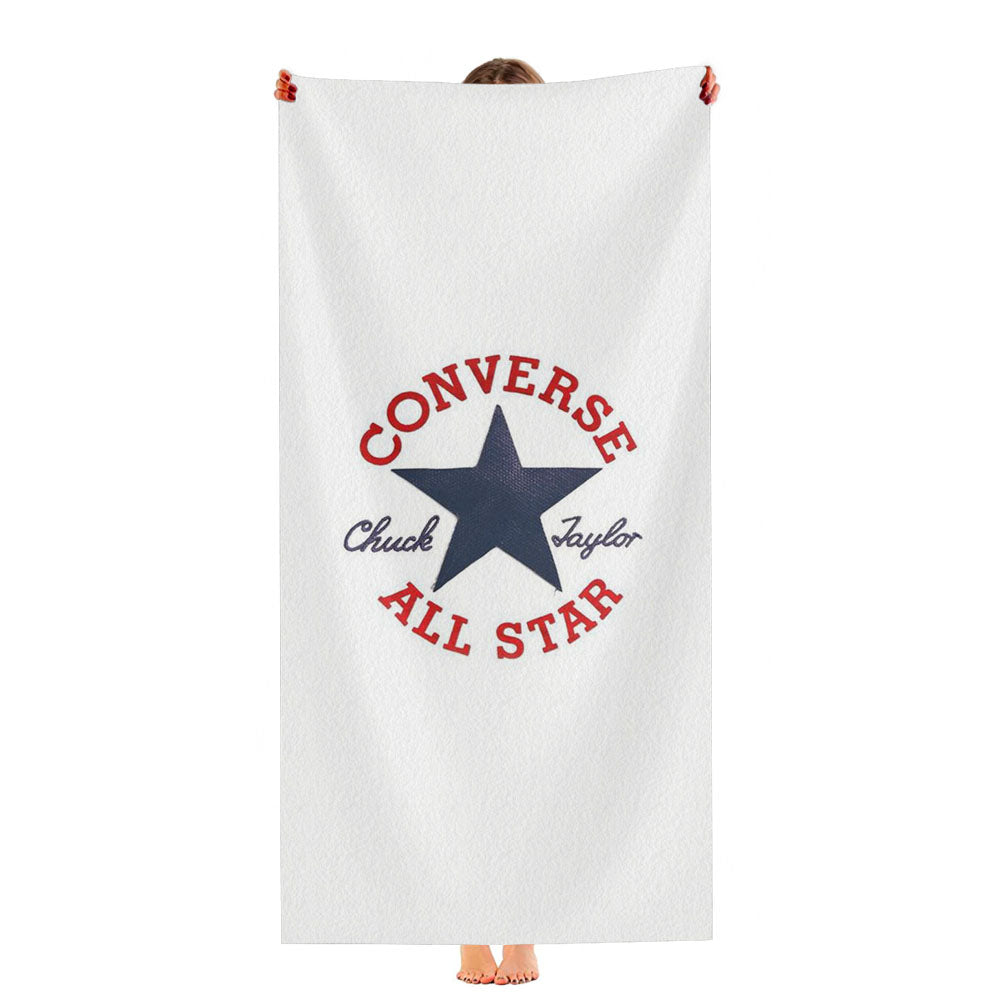 Converse In White Ultra-Soft Luxury Bathroom Towels
