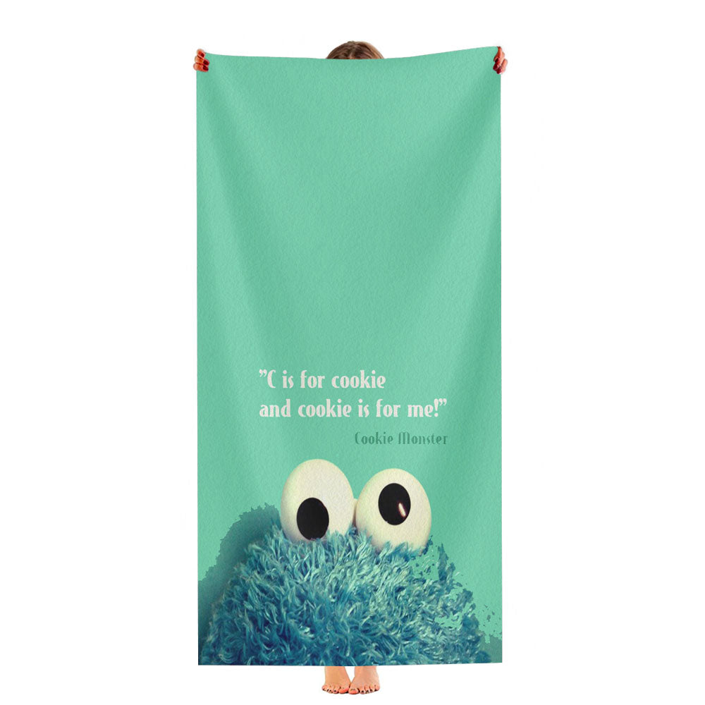 Cookie Monster Ultra-Soft Luxury Bathroom Towels