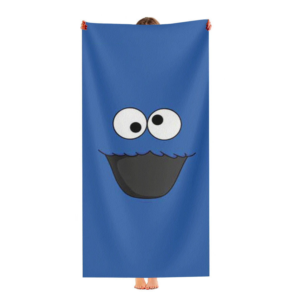 Cookie Monster Googly Eyes Ultra-Soft Luxury Bathroom Towels