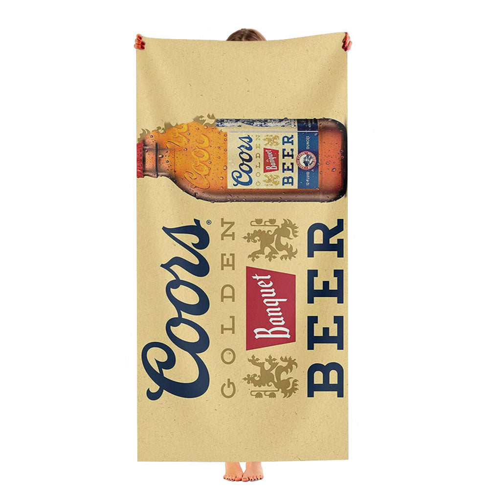 Coors Golden Banquet Beer Ultra-Soft Luxury Bathroom Towels