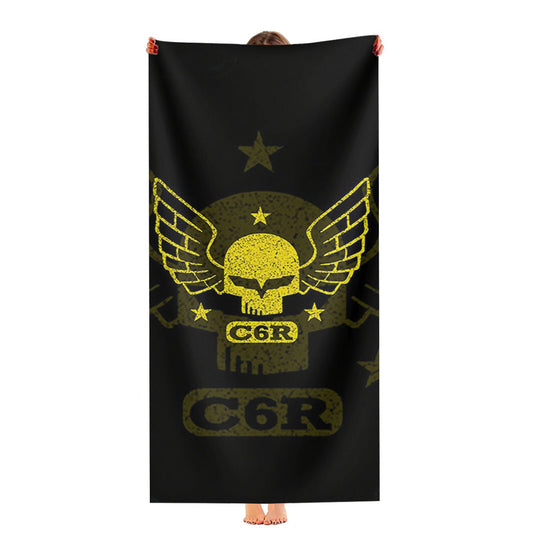 Corvette C6R Skull Ultra-Soft Luxury Bathroom Towels