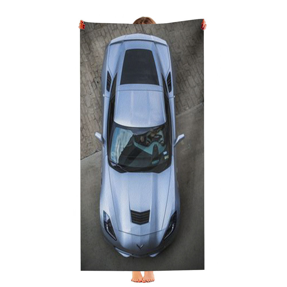 Corvette Car Logo Ultra-Soft Luxury Bathroom Towels