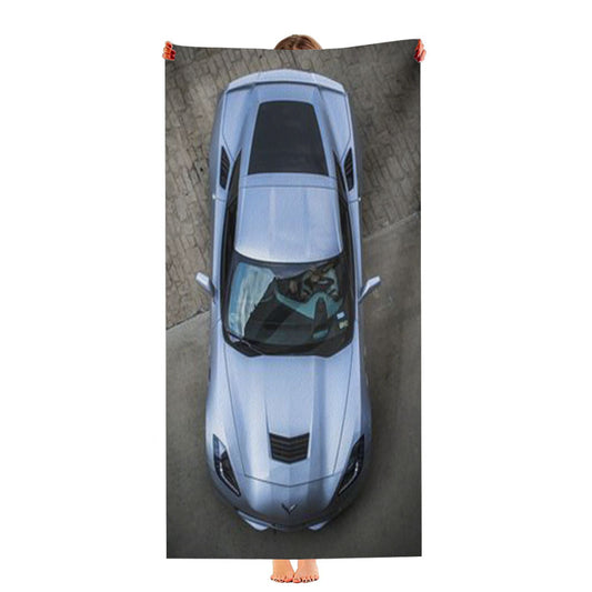 Corvette Car Logo Ultra-Soft Luxury Bathroom Towels