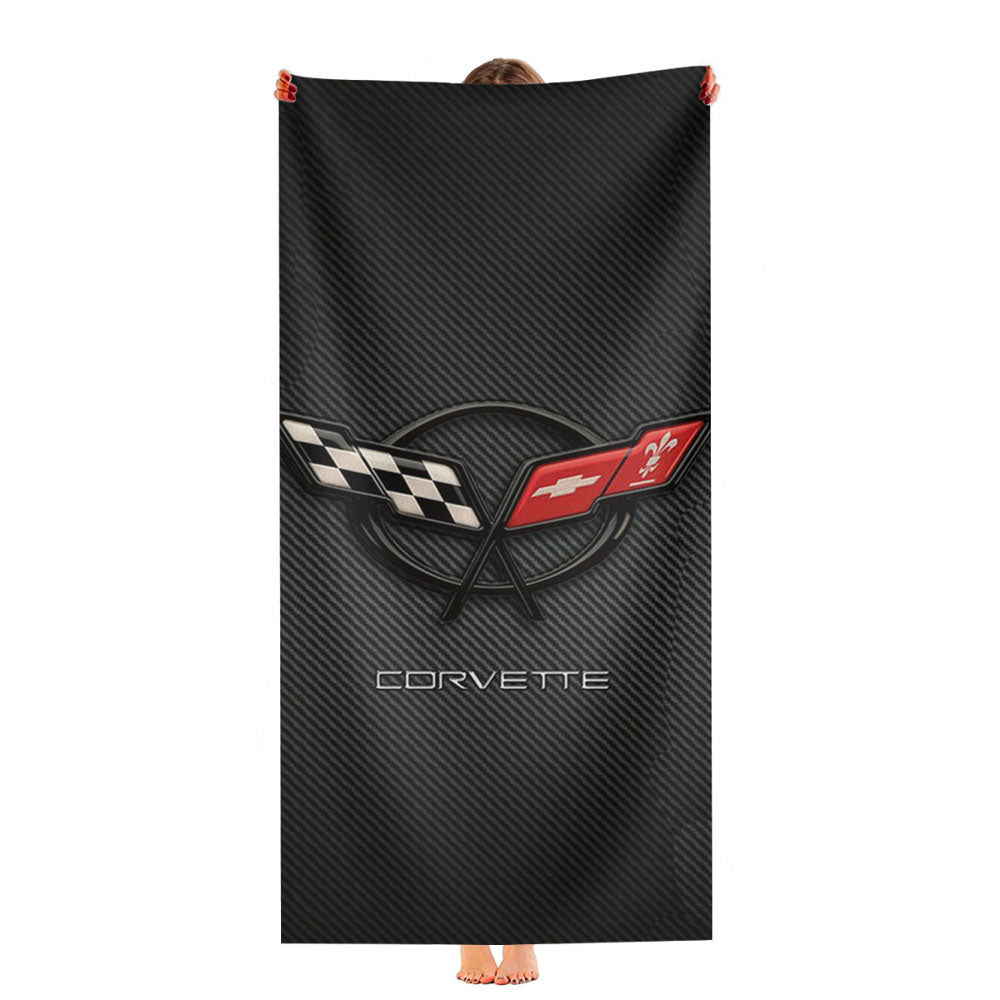 Corvette Logo Ultra-Soft Luxury Bathroom Towels