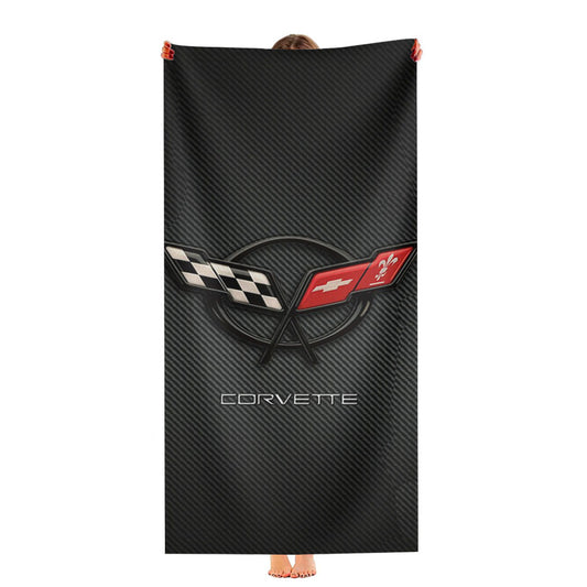 Corvette Logo Ultra-Soft Luxury Bathroom Towels