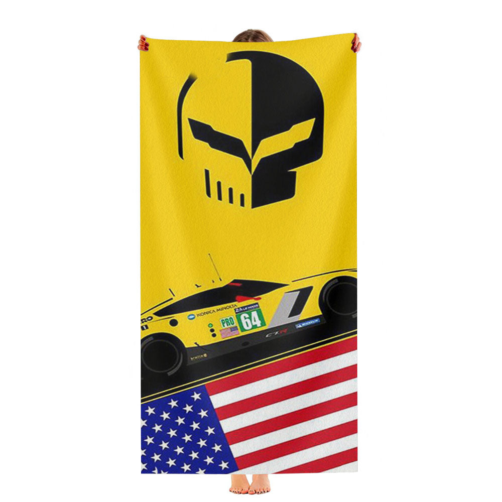 Corvette Racing 2 Ultra-Soft Luxury Bathroom Towels
