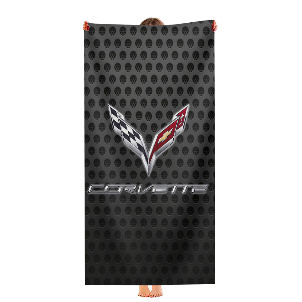 Corvette Racing Carbon Ultra-Soft Luxury Bathroom Towels