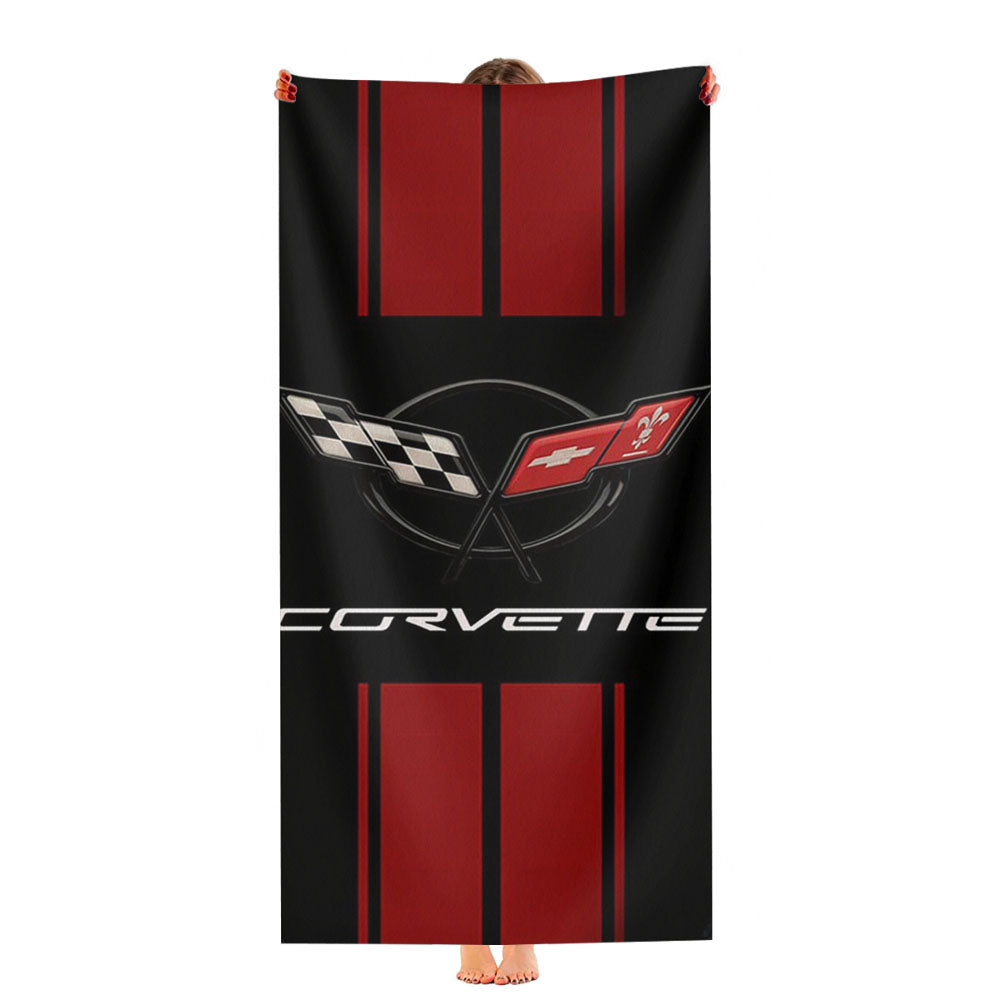 Corvette Racing Chevy Ultra-Soft Luxury Bathroom Towels