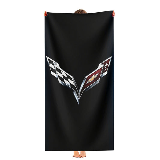 Corvette Racing Wallpaper Ultra-Soft Luxury Bathroom Towels