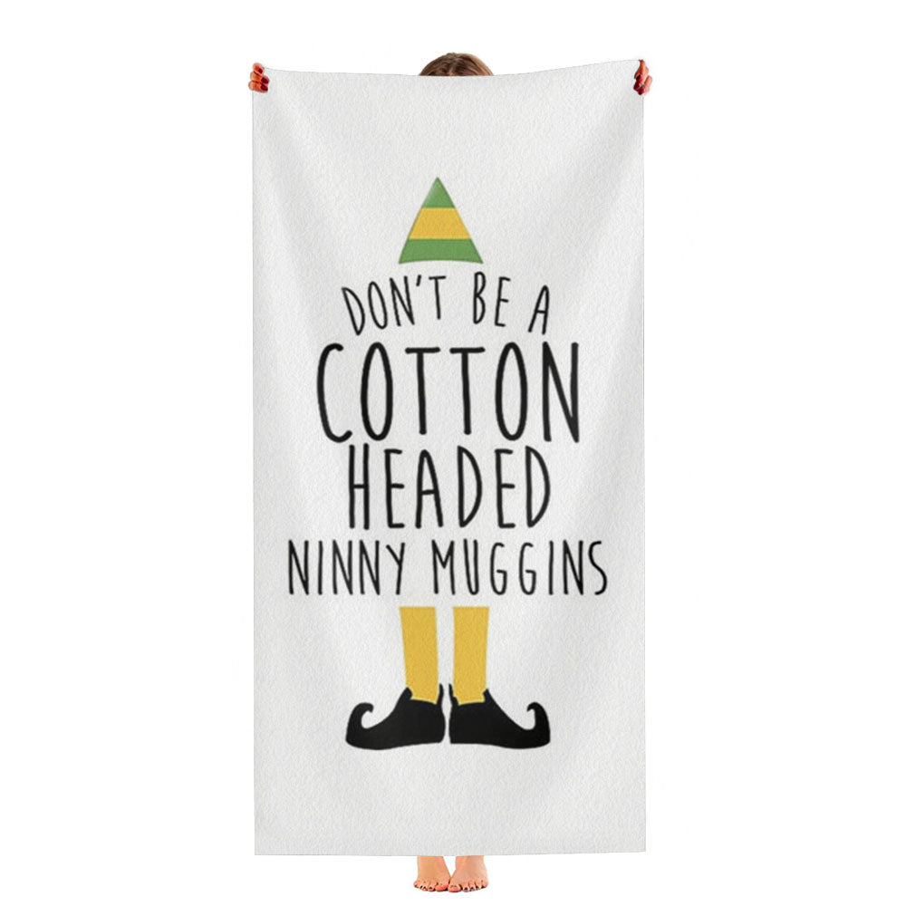 Cotton Headed Ninny Muggins - Buddy The Elf Ultra-Soft Luxury Bathroom Towels