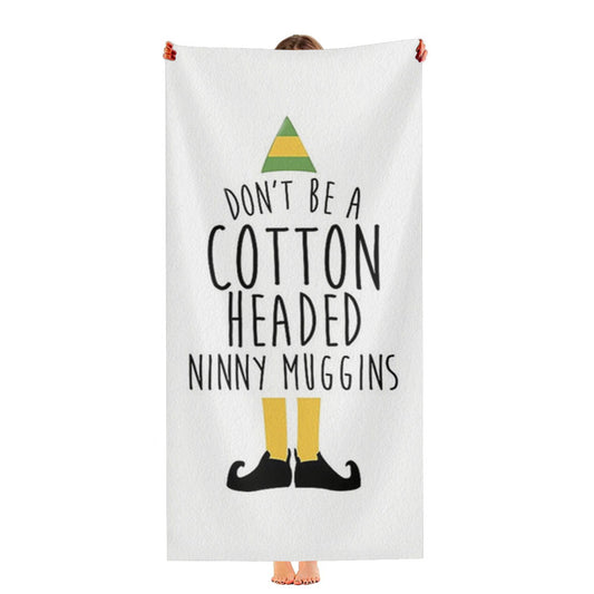 Cotton Headed Ninny Muggins - Buddy The Elf Ultra-Soft Luxury Bathroom Towels