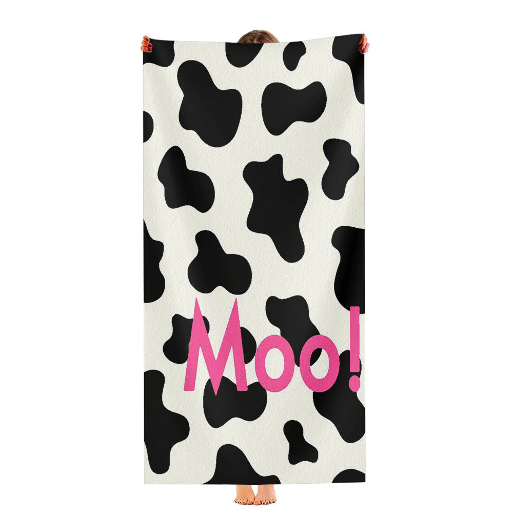 Cow Moo Pattern Ultra-Soft Luxury Bathroom Towels