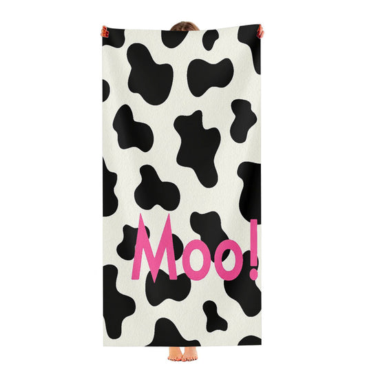 Cow Moo Pattern Ultra-Soft Luxury Bathroom Towels
