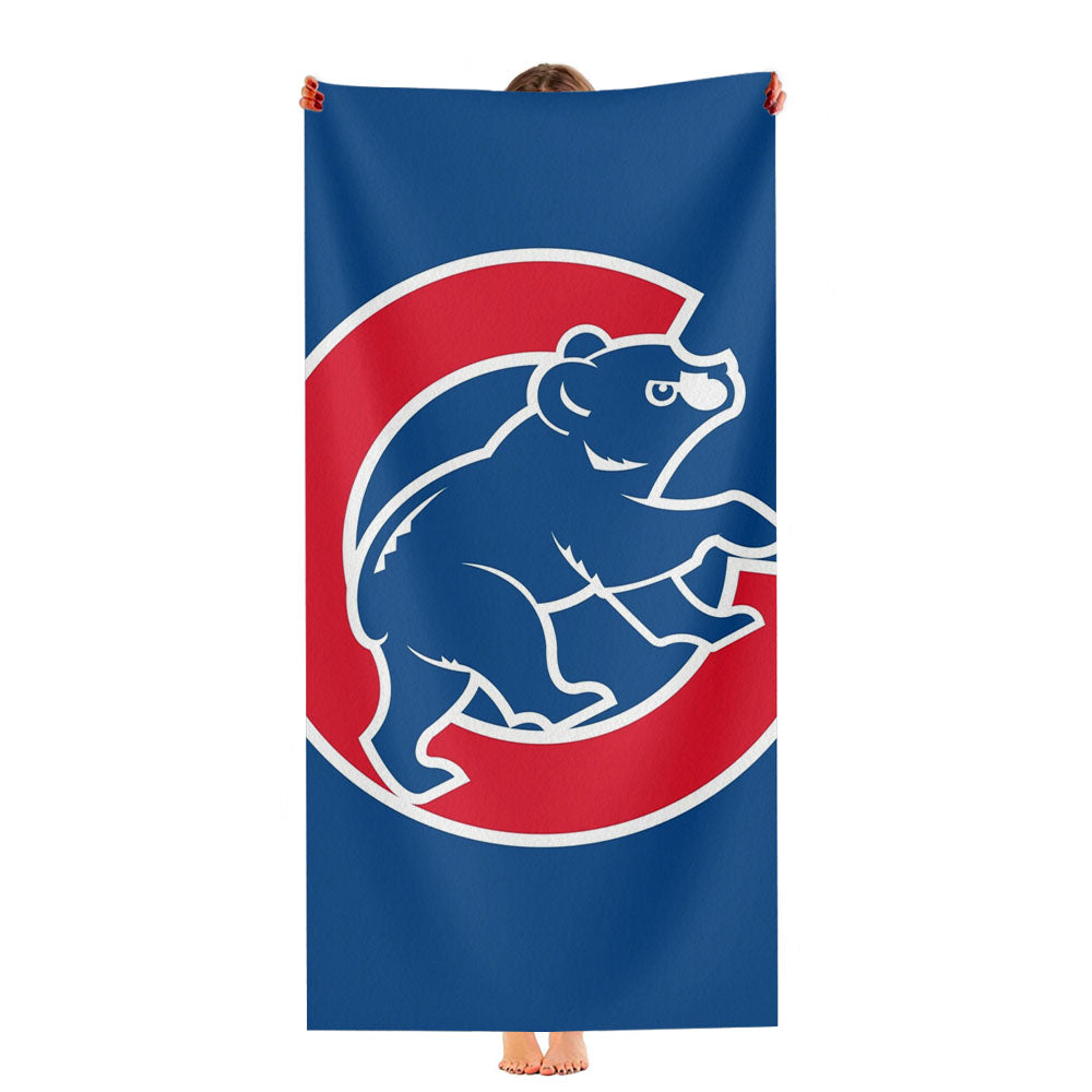 Cubs Chicago Bear Logo Ultra-Soft Luxury Bathroom Towels