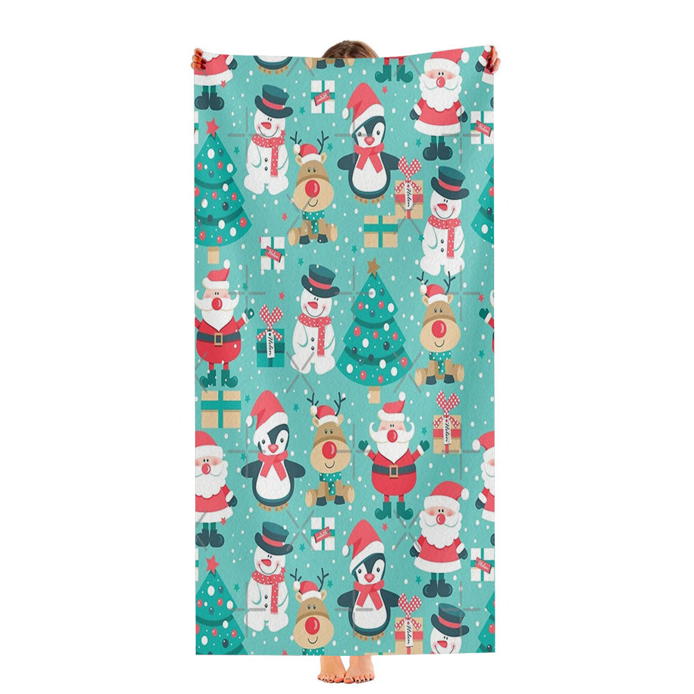 Cute Christmas Ultra-Soft Luxury Bathroom Towels