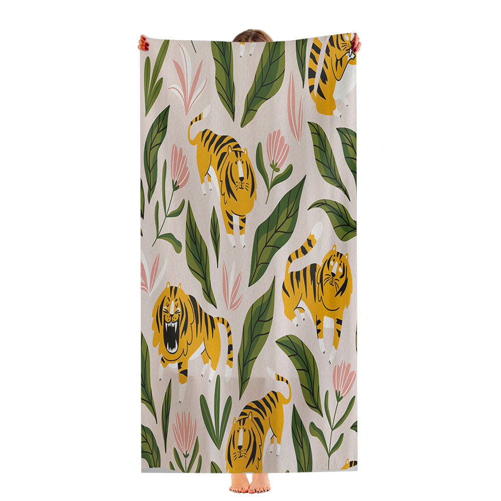 Cute Tiger Animal Ultra-Soft Luxury Bathroom Towels