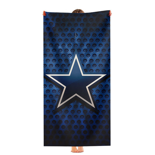 Dallas Cowboys Blue Logo 8 Ultra-Soft Luxury Bathroom Towels