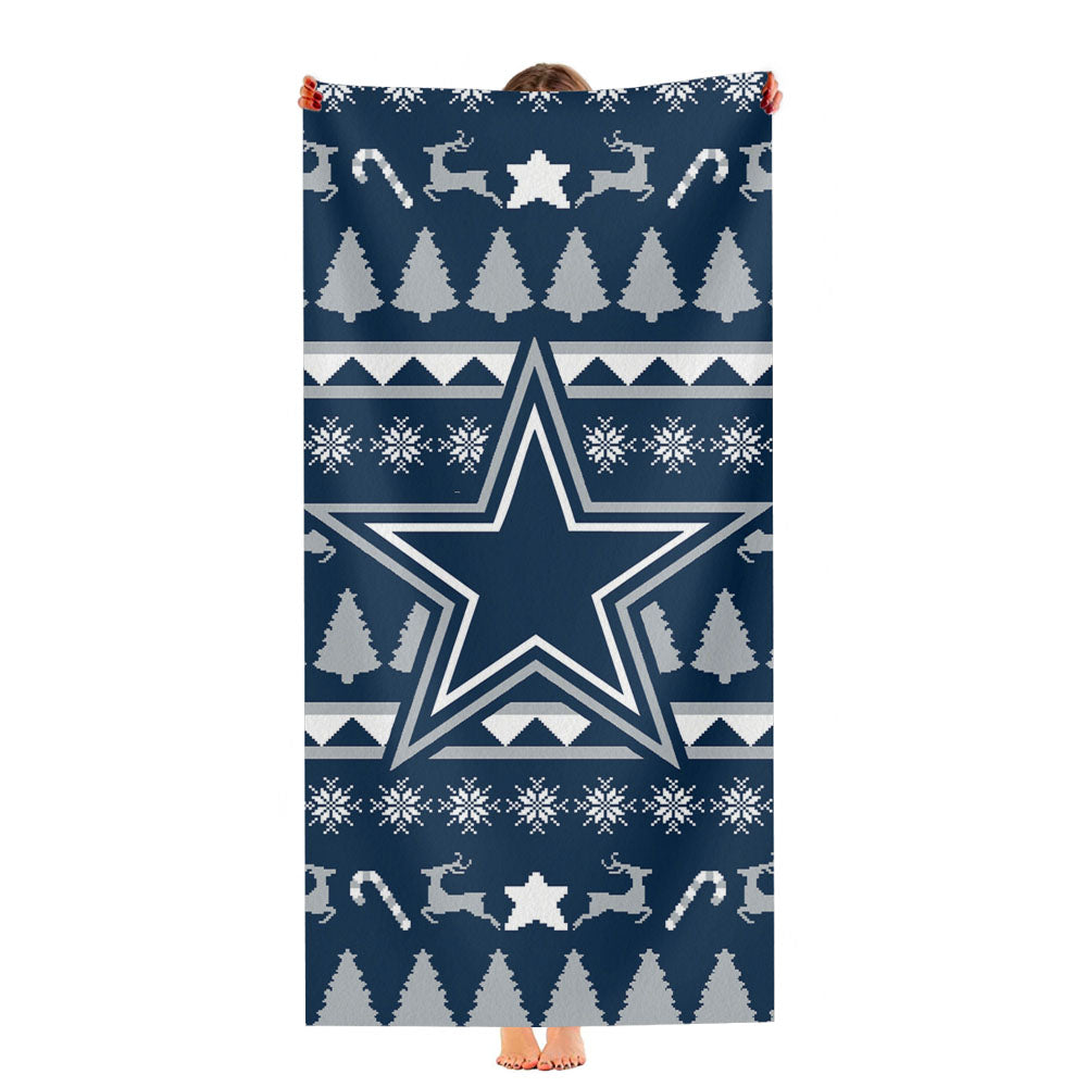 Dallas Cowboys Christmas Sweater Ultra-Soft Luxury Bathroom Towels