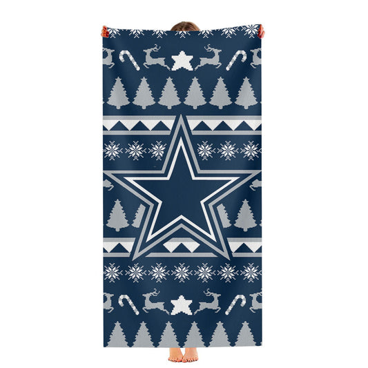 Dallas Cowboys Christmas Sweater Ultra-Soft Luxury Bathroom Towels