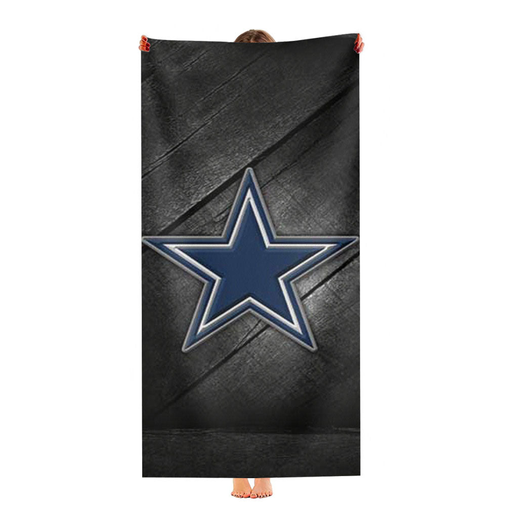 Dallas Cowboys Diagonal Wood Ultra-Soft Luxury Bathroom Towels