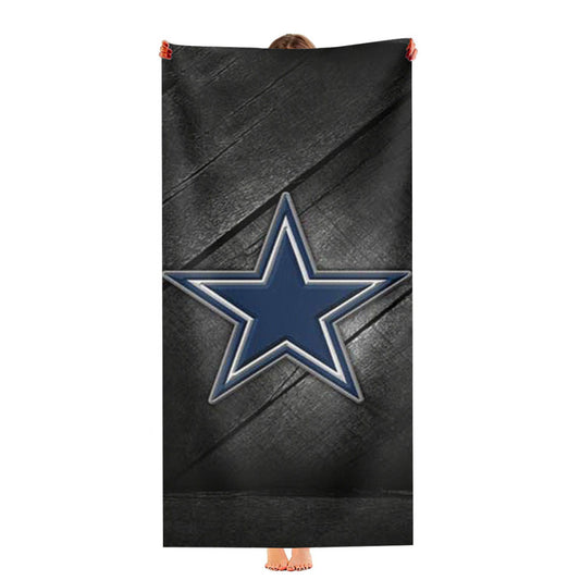 Dallas Cowboys Diagonal Wood Ultra-Soft Luxury Bathroom Towels
