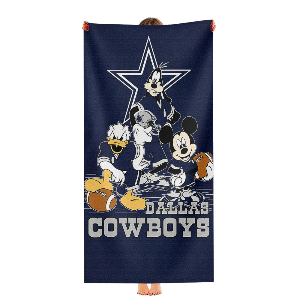 Dallas Cowboys Disney Ultra-Soft Luxury Bathroom Towels