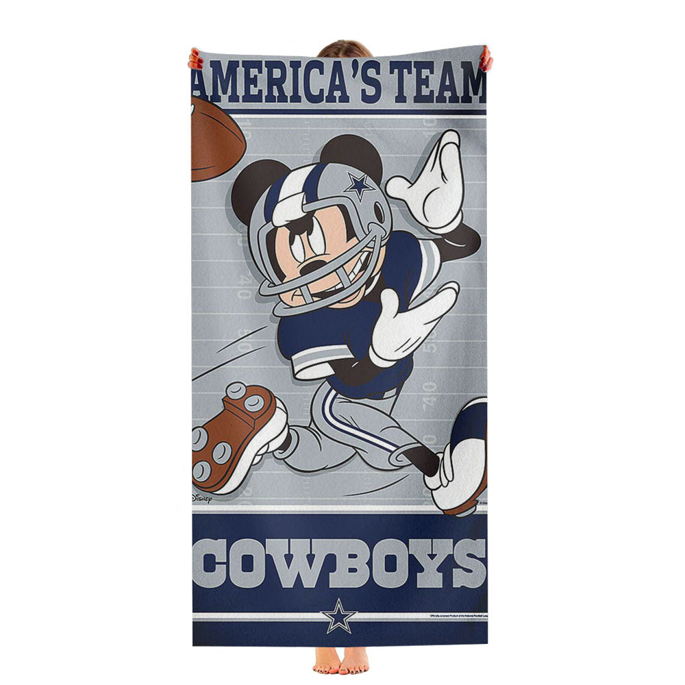 Dallas Cowboys Giants Disney Mickey Mouse Nfl Ultra-Soft Luxury Bathroom Towels
