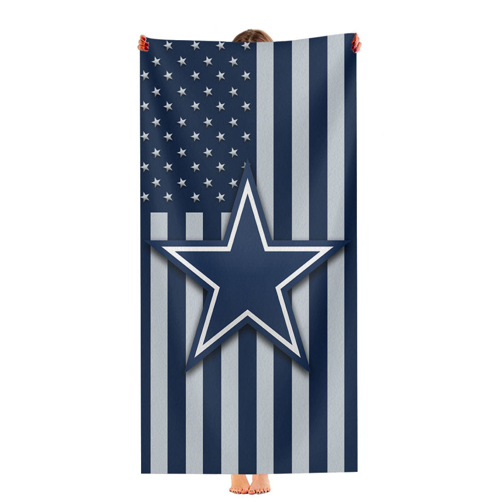 Dallas Cowboys Logo Flag Ultra-Soft Luxury Bathroom Towels