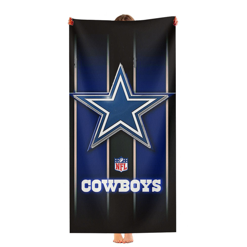 Dallas Cowboys Nfl Stripes New Ultra-Soft Luxury Bathroom Towels