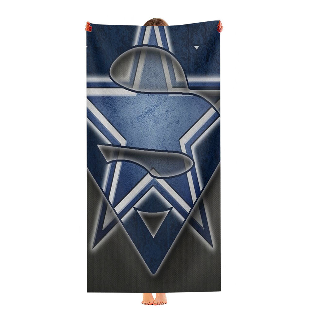 Dallas Cowboys Superman Logo Ultra-Soft Luxury Bathroom Towels